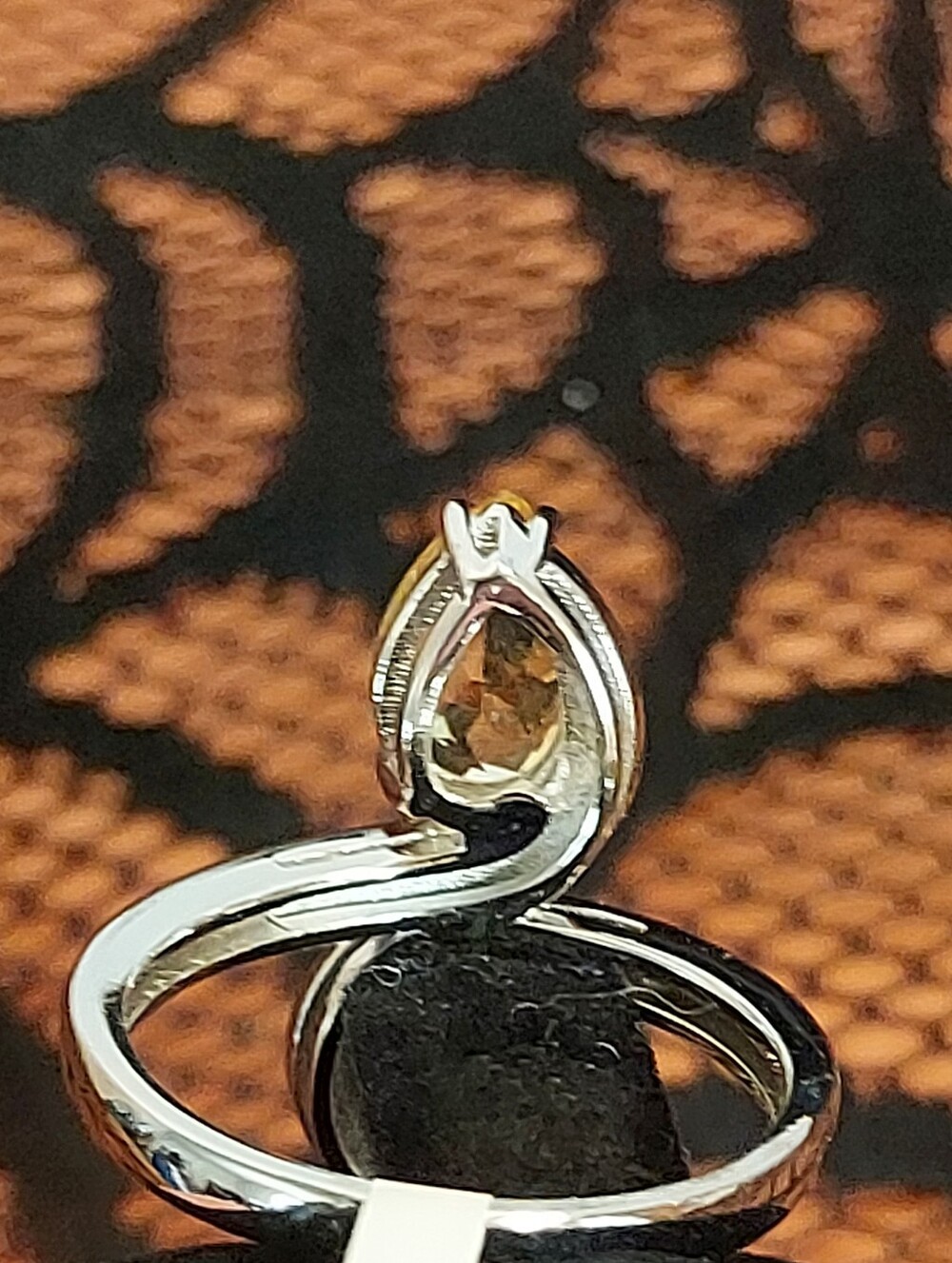 NWT Brazilian Citrine 2.75 CTW Sterling Silver Ring Size 9 - Picture 4 of 5